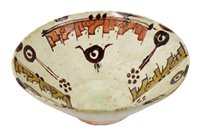 Lot 95 - 13th century Islamic Nishapur pottery bowl -...