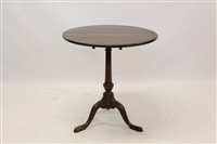 Lot 1334 - George III mahogany occasional table, circular...