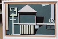 Lot 1083 - Ron Sims (1944-2014) oil on board - Pavilion,...