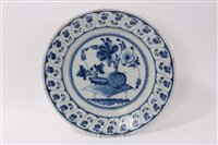 Lot 127 - Mid-18th century Dutch Delft blue and white...