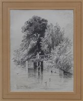 Lot 897 - Miles Edmund Cotman (1810-1858) pencil drawing...