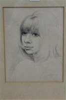 Lot 1109 - *Glyn Morgan (1926-2015) pencil portrait -...