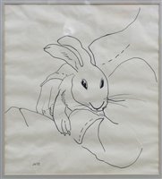 Lot 1111 - *Joan Warburton (1920-1996) pen and ink...