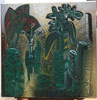 Lot 976 - Dale Devereux Barker (b.1962) enamel panel -...