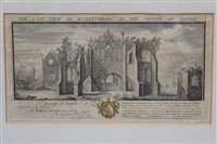 Lot 1037 - Eighteenth century hand coloured engraving -...