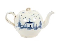 Lot 69 - 18th century creamware teapot and cover with...