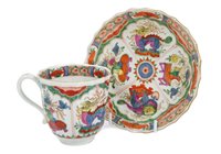 Lot 72 - 18th century Worcester Dragon in Compartments...