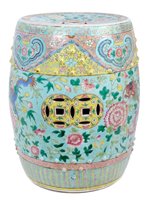 Lot 80 - Late 19th century Chinese export garden seat...
