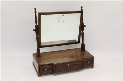 Lot 853 - Good George IV mahogany toilet mirror in the manner of Gillows