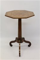 Lot 1300 - George IV rosewood, walnut and brass mounted...