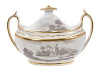 Lot 17 - Early 19th century Spode oval sucrier and...