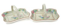 Lot 44 - Pair early 19th century Spode rectangular...