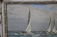 Lot 870 - Rowland Fisher (1885-1969) oil on board - Five...