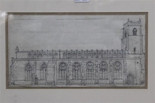 Lot 1038 - Valerie Thornton (1931-1991) pencil drawing -...