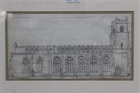 Lot 1038 - Valerie Thornton (1931-1991) pencil drawing -...