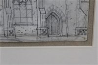 Lot 1038 - Valerie Thornton (1931-1991) pencil drawing -...