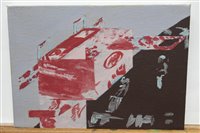 Lot 1059 - Ron Sims (1944-2014) acrylic on canvas -...