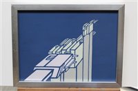 Lot 1064 - Ron Sims (1944-2014) acrylic on board -...