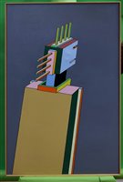 Lot 1071 - Ron Sims (1944-2014) acrylic on canvas - Punk...