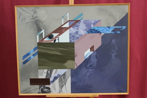 Lot 1075 - Ron Sims (1944-2014) acrylic on canvas -...