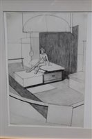 Lot 1076 - Ron Sims (1944-2014) two pencil sketches - The...
