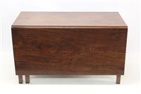 Lot 1251 - Large George III mahogany drop-leaf dining...