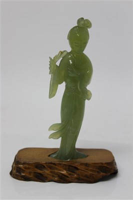 Lot 724 - Antique Chinese carved ivory model of a...