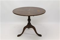 Lot 1352 - George III mahogany occasional table, circular...