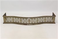 Lot 1365 - Antique steel serpentine fender with pierced...