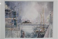 Lot 1053 - Tom Gamble (b.1924) watercolour - The Wet...