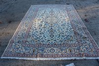 Lot 1387 - Kashan rug with central concentric medallion...