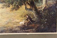 Lot 930 - Four nineteenth century-style oils over prints...