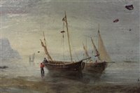 Lot 930 - Four nineteenth century-style oils over prints...