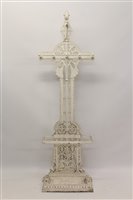 Lot 1253 - Good 19th century Aesthetic white painted cast...