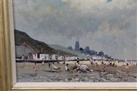 Lot 985 - Roy Petley (b.1951) oil on board - Cromer...