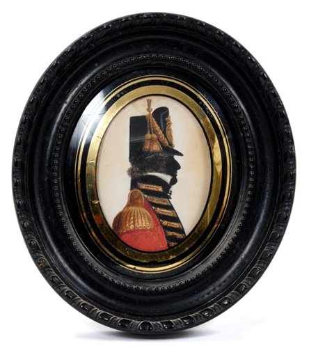 Lot 654 - John Buncombe (act 1795-1825), silhouette...