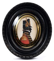 Lot 654 - John Buncombe (act 1795-1825), silhouette...