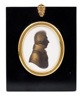 Lot 664 - John Miers (fl. 1760-1810) painted silhouette...