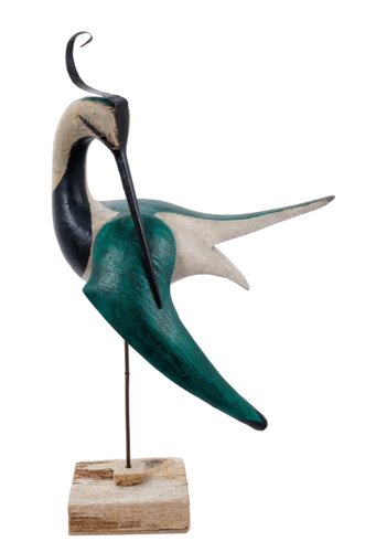 Lot 673 - Guy Taplin (b.1939) painted wooden sculpture...