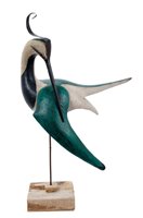 Lot 673 - Guy Taplin (b.1939) painted wooden sculpture...