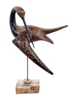 Lot 674 - Guy Taplin (b.1939) painted wooden sculpture...