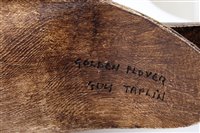 Lot 674 - Guy Taplin (b.1939) painted wooden sculpture...
