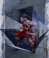 Lot 858 - Jack Bullen, contemporary oil on board -...