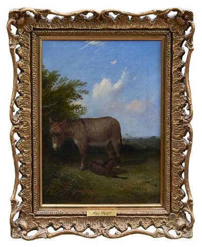 Lot 859 - John Duvall (1816-1892) oil on board - a...