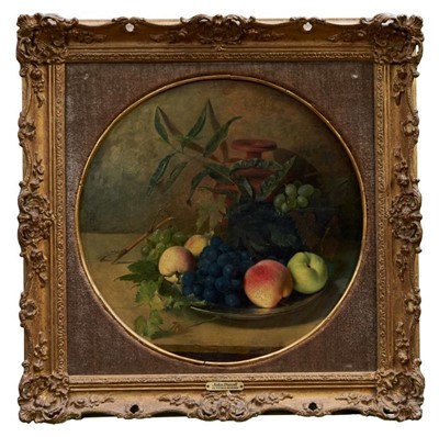 Lot 860 - John Duvall (1816-1892) oil on board - still...