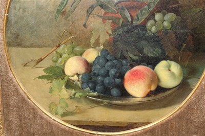 Lot 1062 - John Duvall (1816-1892) oil on board - still...
