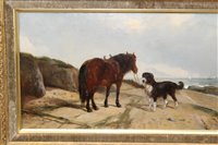 Lot 864 - John Duvall (1816-1892) oil on canvas - a dog...