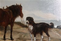 Lot 864 - John Duvall (1816-1892) oil on canvas - a dog...