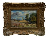Lot 865 - Thomas Churchyard (1795-1865) oil on board -...