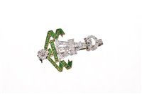 Lot 554 - Fine quality diamond and enamel Officer's...
